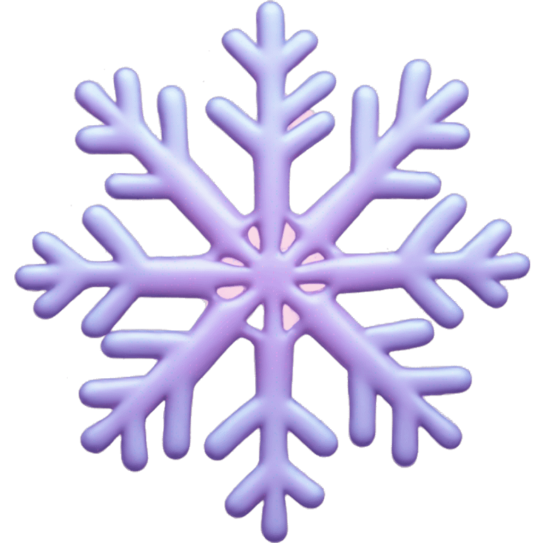 Baby pink snowflake  emoji