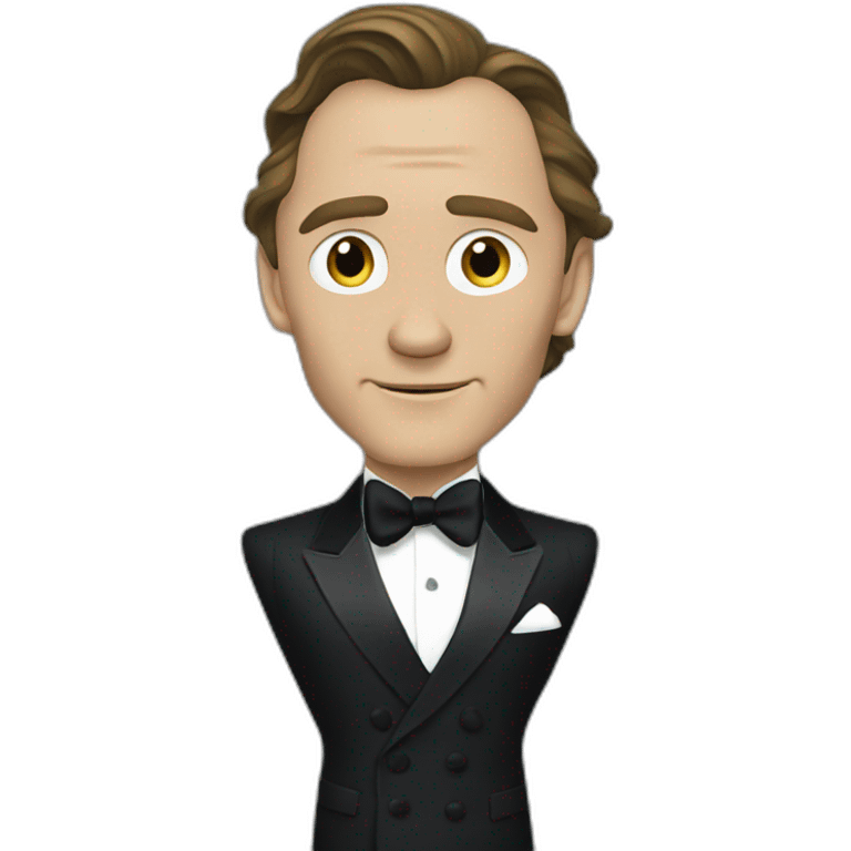 Tom Hiddleston, as James Bond emoji