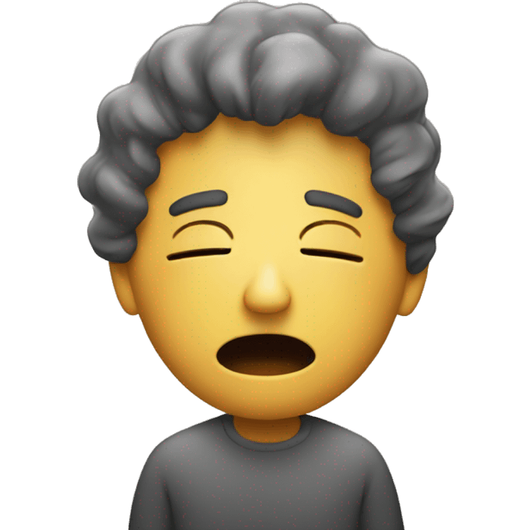 person in having a mental burnout  emoji