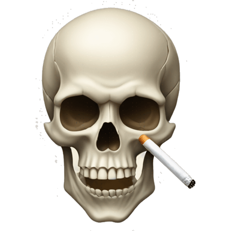 skull with cigarette emoji