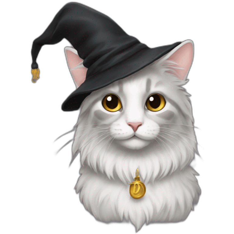 Dumbledore as a cat emoji