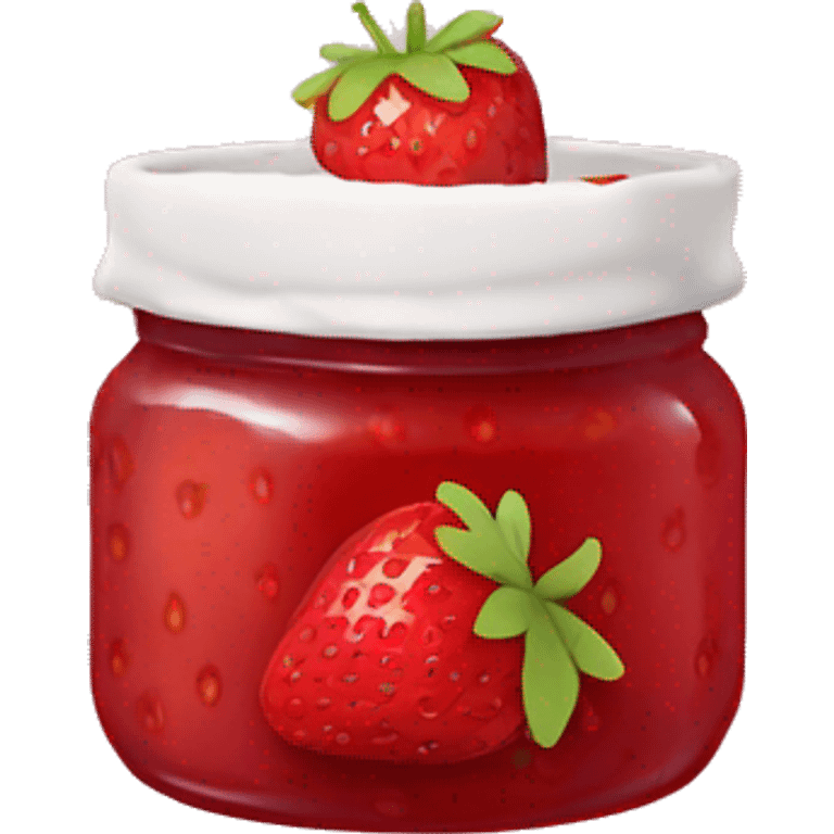 Strawberry jam emoji