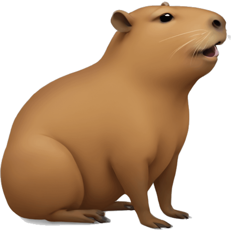 Capybara smoking emoji