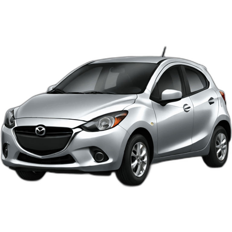 Mazda 2 gray emoji