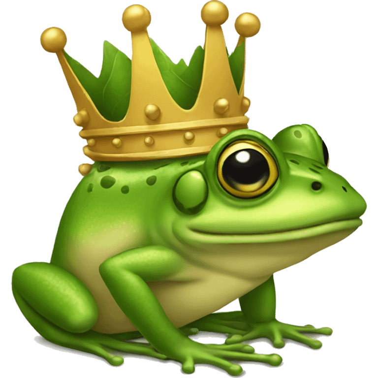 King Frog emoji