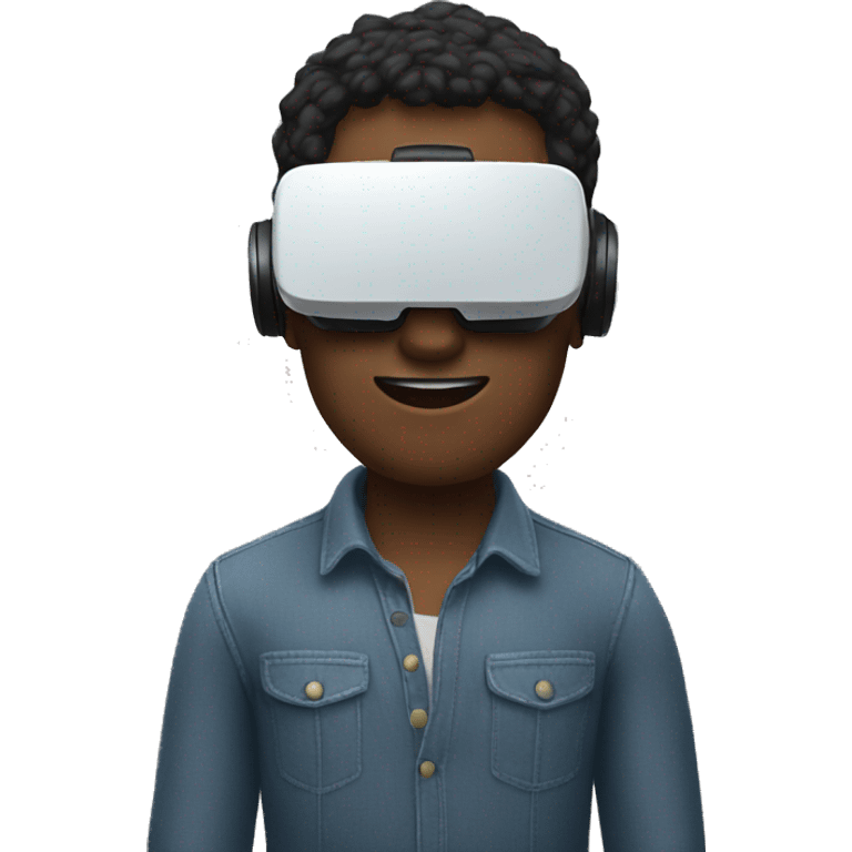 man in VR glasses emoji