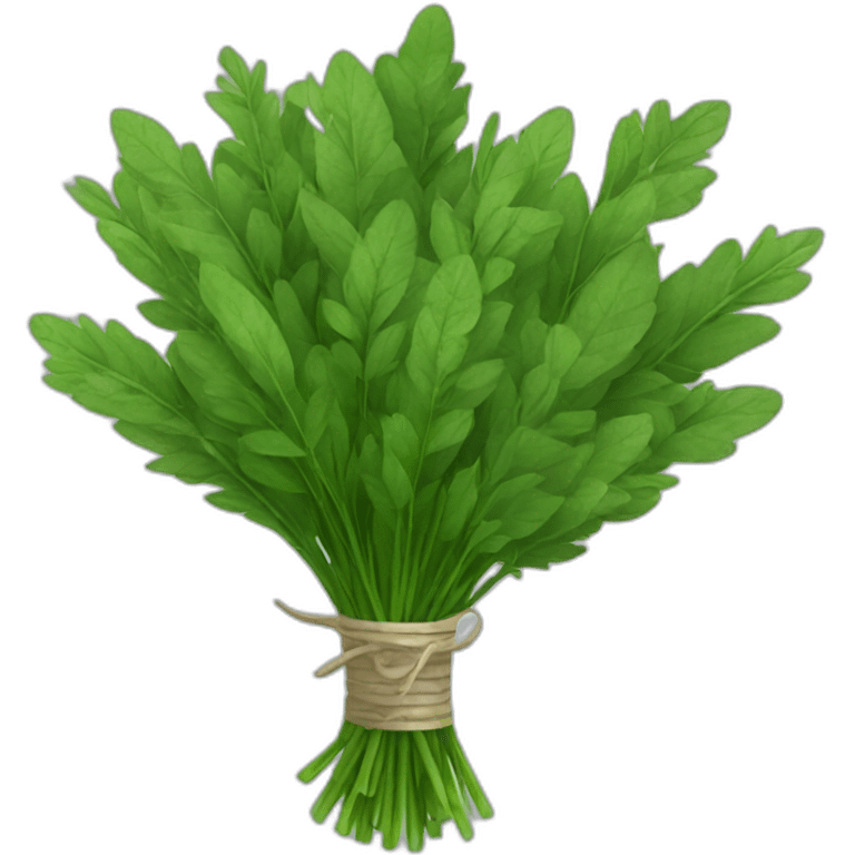 bouquet of green herbs emoji