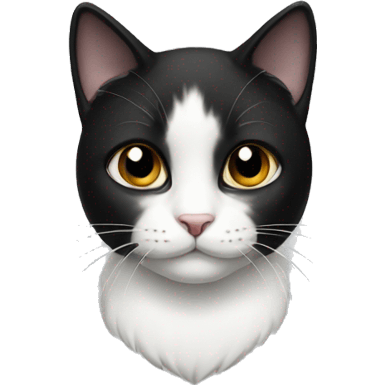 Black and White cat emoji