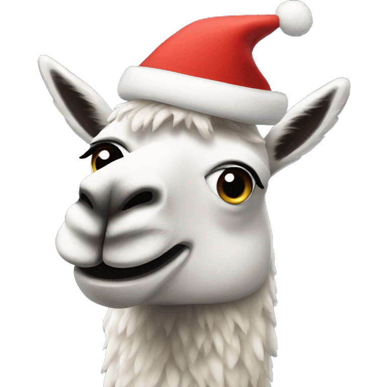 Christmas llama emoji