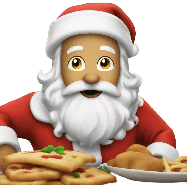 hungry santa claus emoji