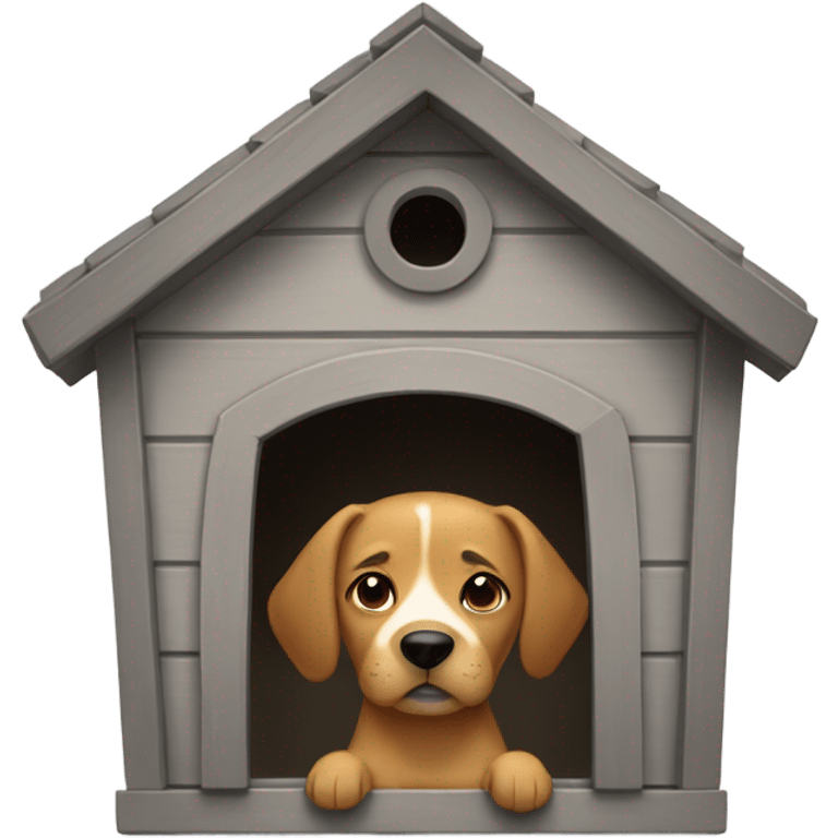 A female person in a dog house  emoji