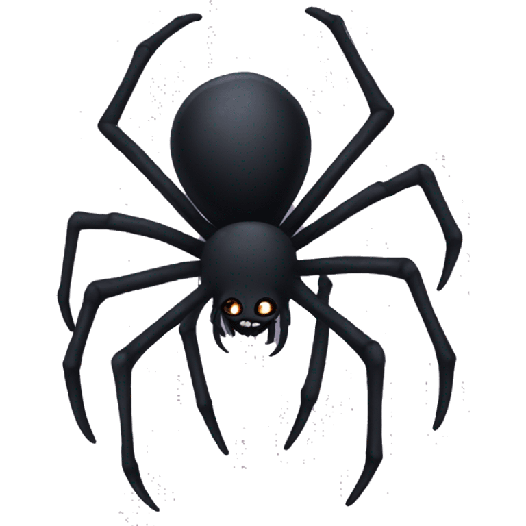 Goth spider, aesthetic emoji