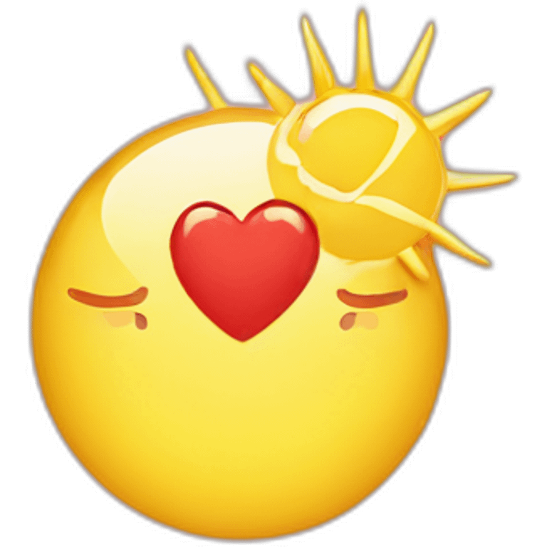 according to the sunshine of the heart emoji