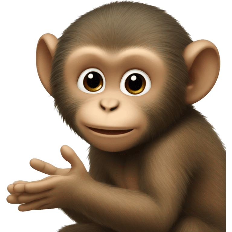 Baby monkey saying thank you  emoji