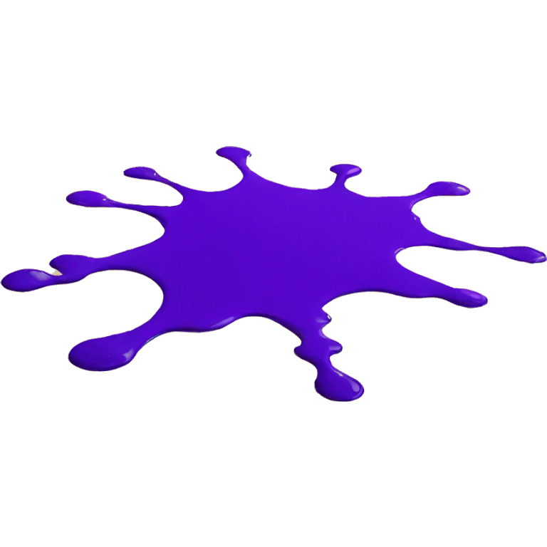 purple paint splashed on the floor emoji