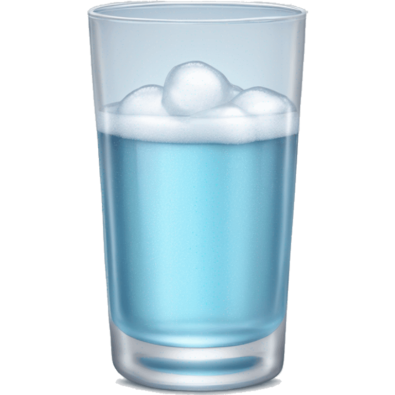 realistic glass of fizzy alka seltzer  emoji