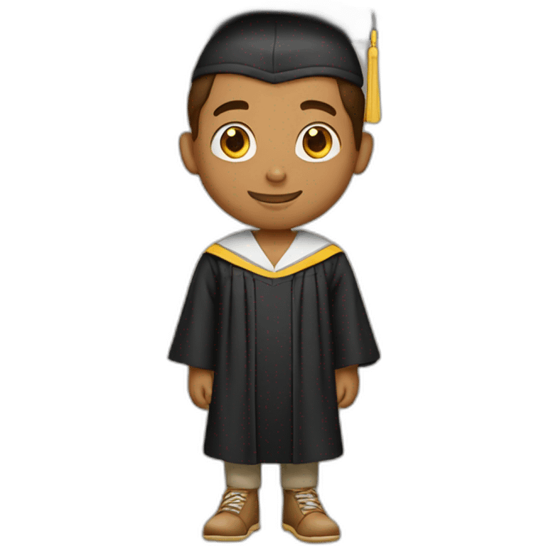 tan boy in graduation emoji