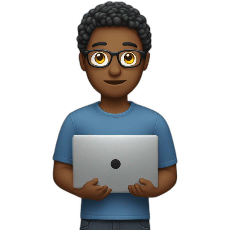 freelance that holding laptop emoji