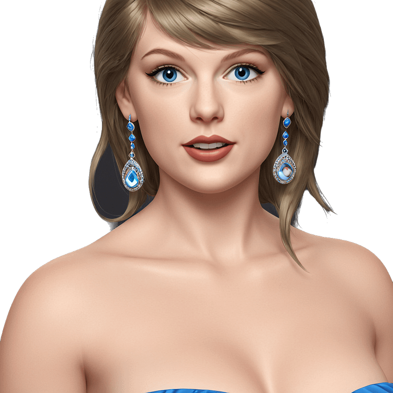 blue-eyed beauty in dress emoji