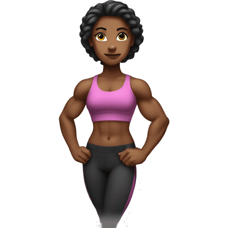 Strong muscle girl emoji