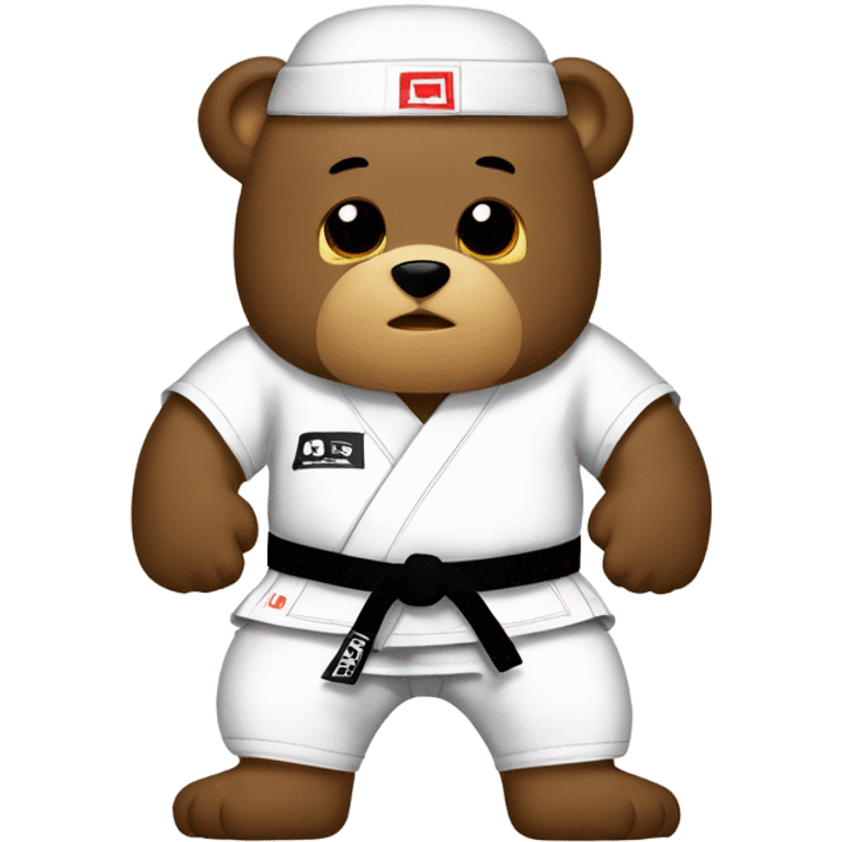 Bear jiu jitsu belt emoji