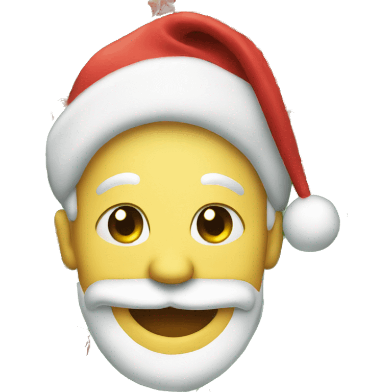 Christmas themed smiling face emoji