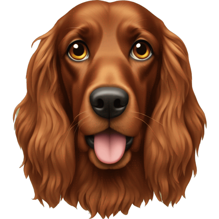 Irish setter dog emoji