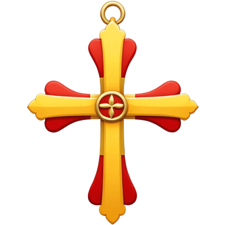 occitanie cross red yellow  emoji