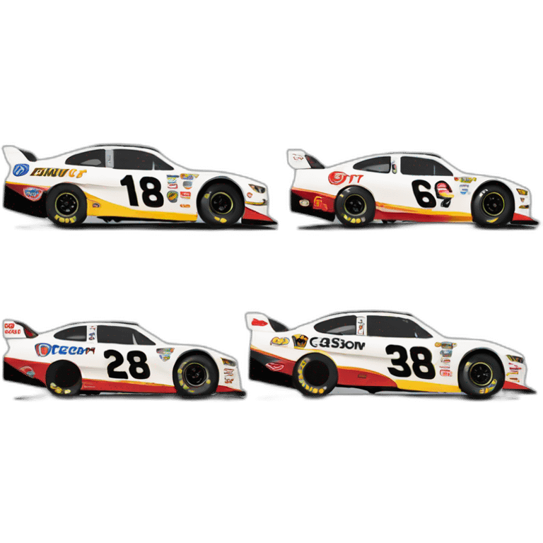 side view of nascar race car emoji