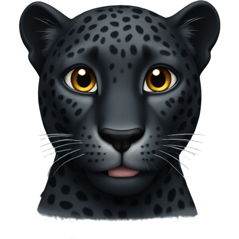 Black leopard emoji