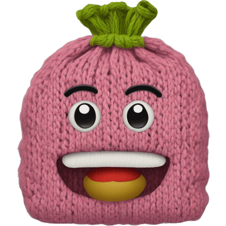 knitted grocery bag emoji