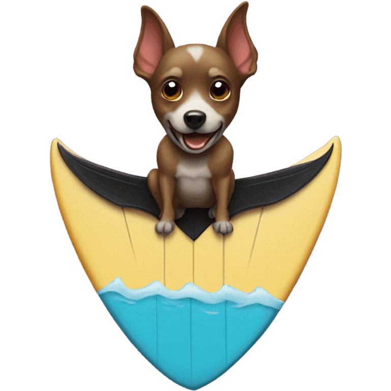 Dog bat surf emoji