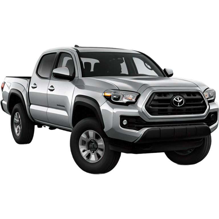 2022  silver Toyota Tacoma four door pickup truck  emoji