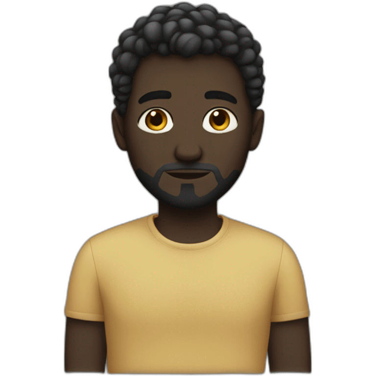 Dark man white girl emoji