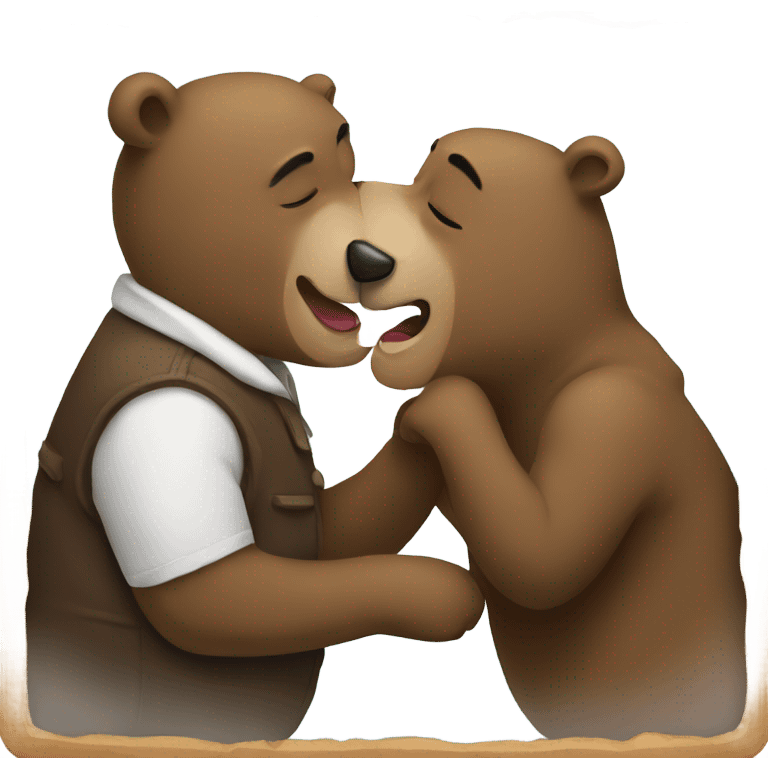 Bear kiss emoji