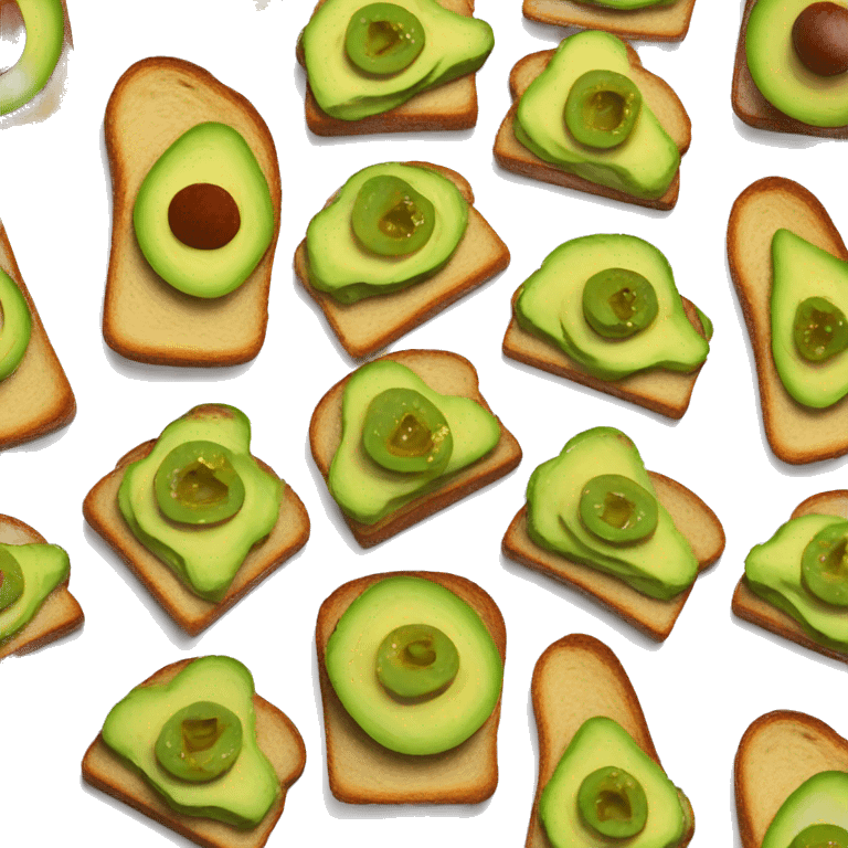 chili oil avocado toast emoji