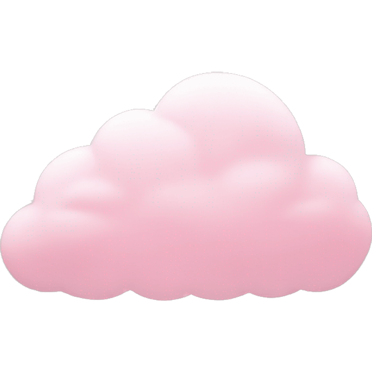 Light pink cloud emoji