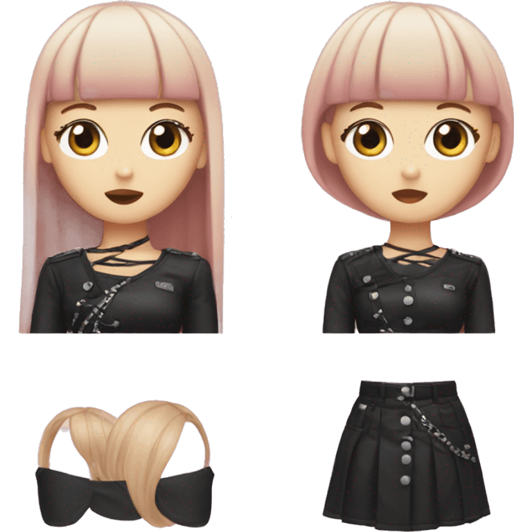 blackpink lisa emoji face emoji