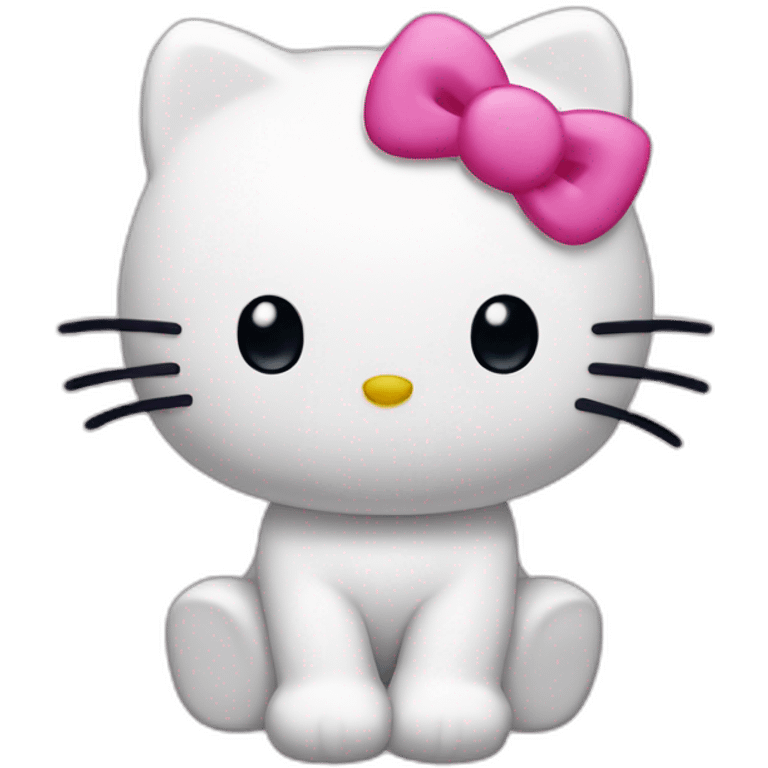 Hello kitty white emoji