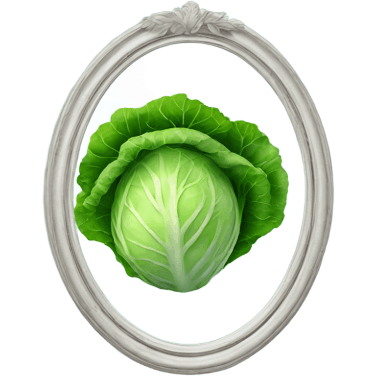 cabbage inside the mirror emoji