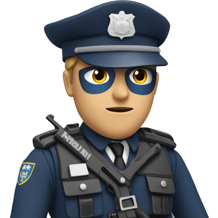 Czech Police with gun in hand emoji