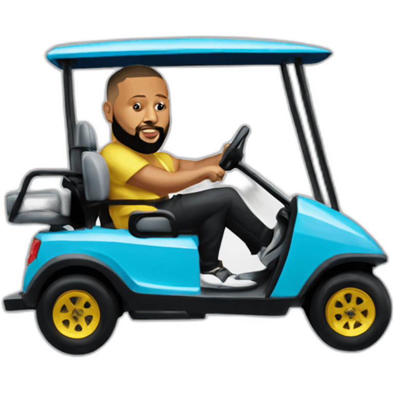 dj khaled driving golf cart emoji