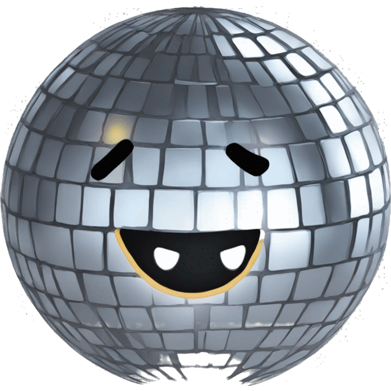 Disco ball with bow emoji