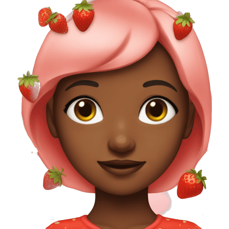 Strawberry girl emoji