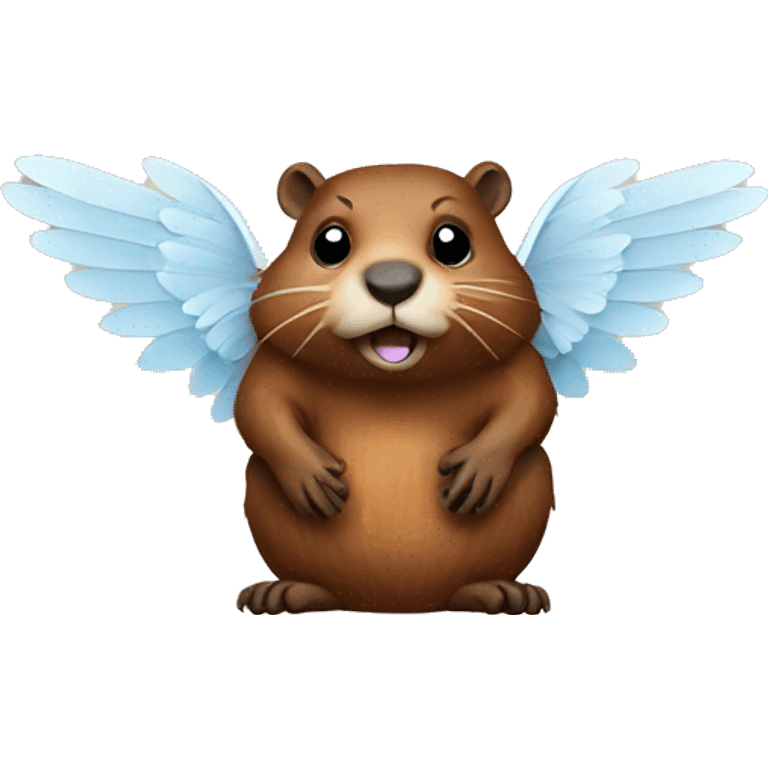 Beaver with wings emoji