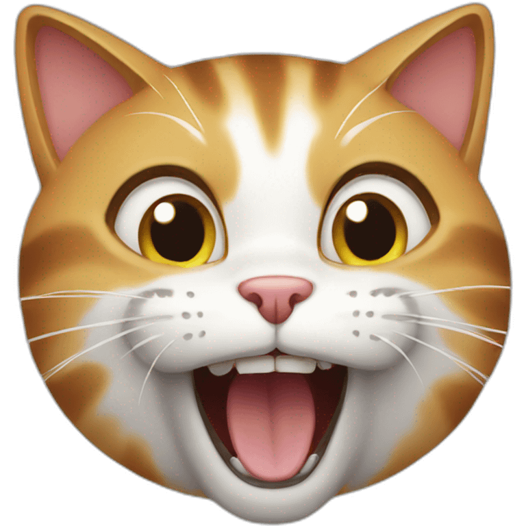 cat yelling emoji