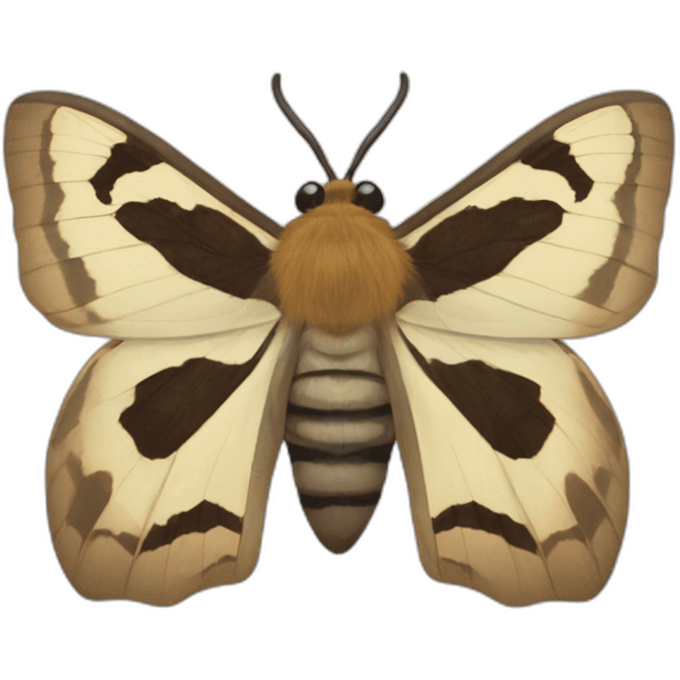 Artaxa subflava　moth insect emoji