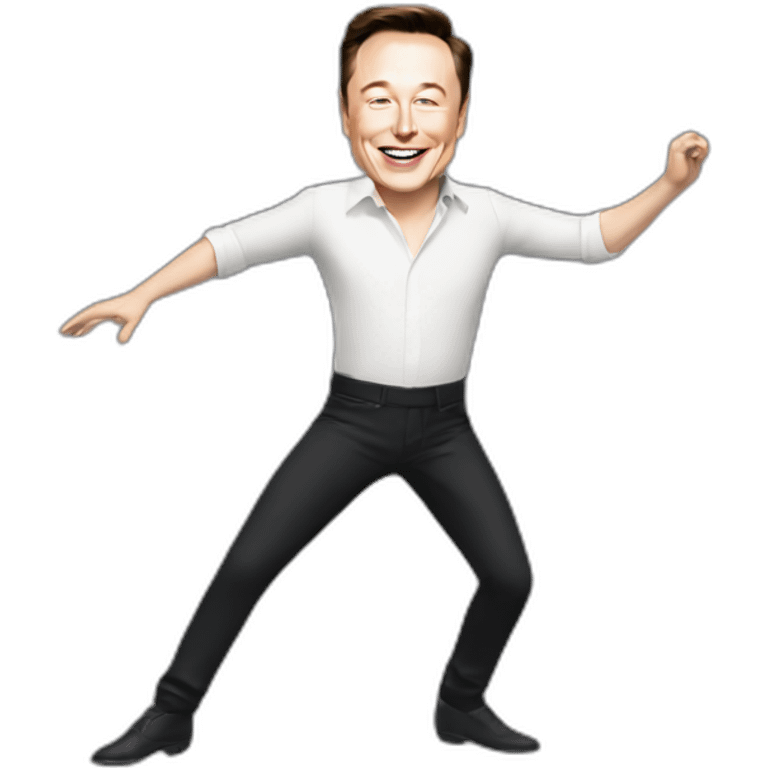 Elon Musk dancing emoji