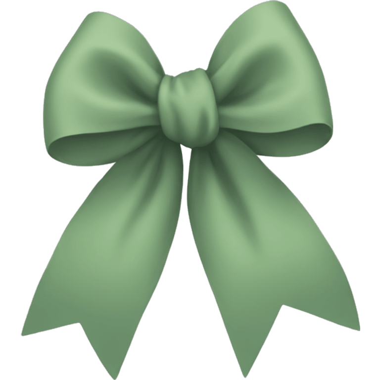 sage colored bow emoji