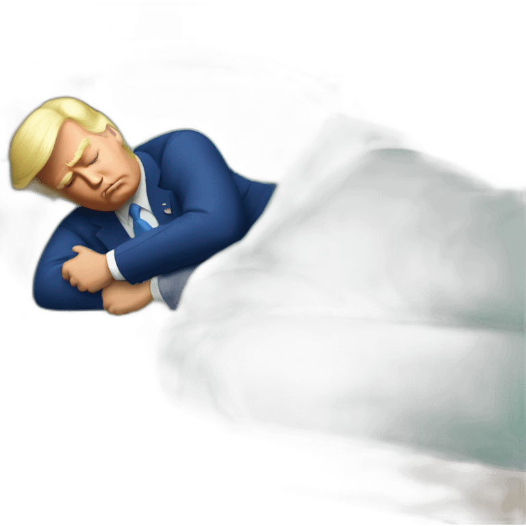 Joe Biden is sleeping beside Donald Trump emoji